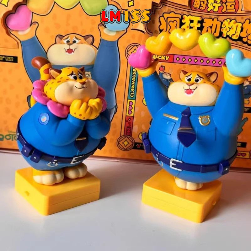 Disney Zootopia Blind Box Leopard Good Luck Blind Box Stamp Cute Figurine