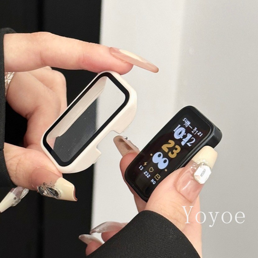 กระจกเคสสําหรับ Honor Band 10 9 8 กรอบป้องกันหน้าจอกันชนสําหรับ Huawei Band10 ฝาครอบป้องกัน Shell