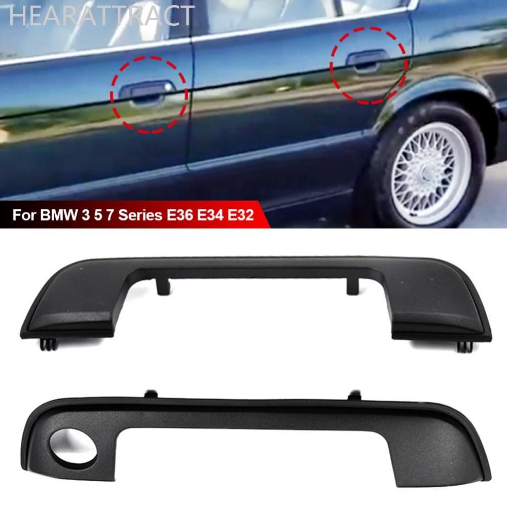 HEARATTRACT 2 ชิ้น/4 ชิ้นมือจับประตูรถยนต์ฝาครอบด้านหน้าด้านหลังพร้อมปะเก็น 51218122441 51218122442 