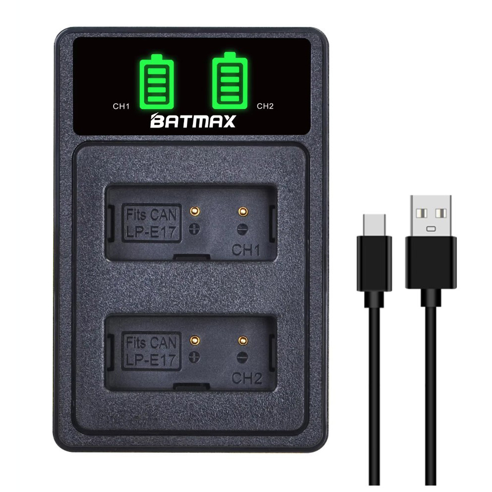 BATMAX แท่นชาร์จ Battery EN-EL14 และ En-El14a USB LCD Dual Charger fo EN-EL14/EN-EL14a Battery