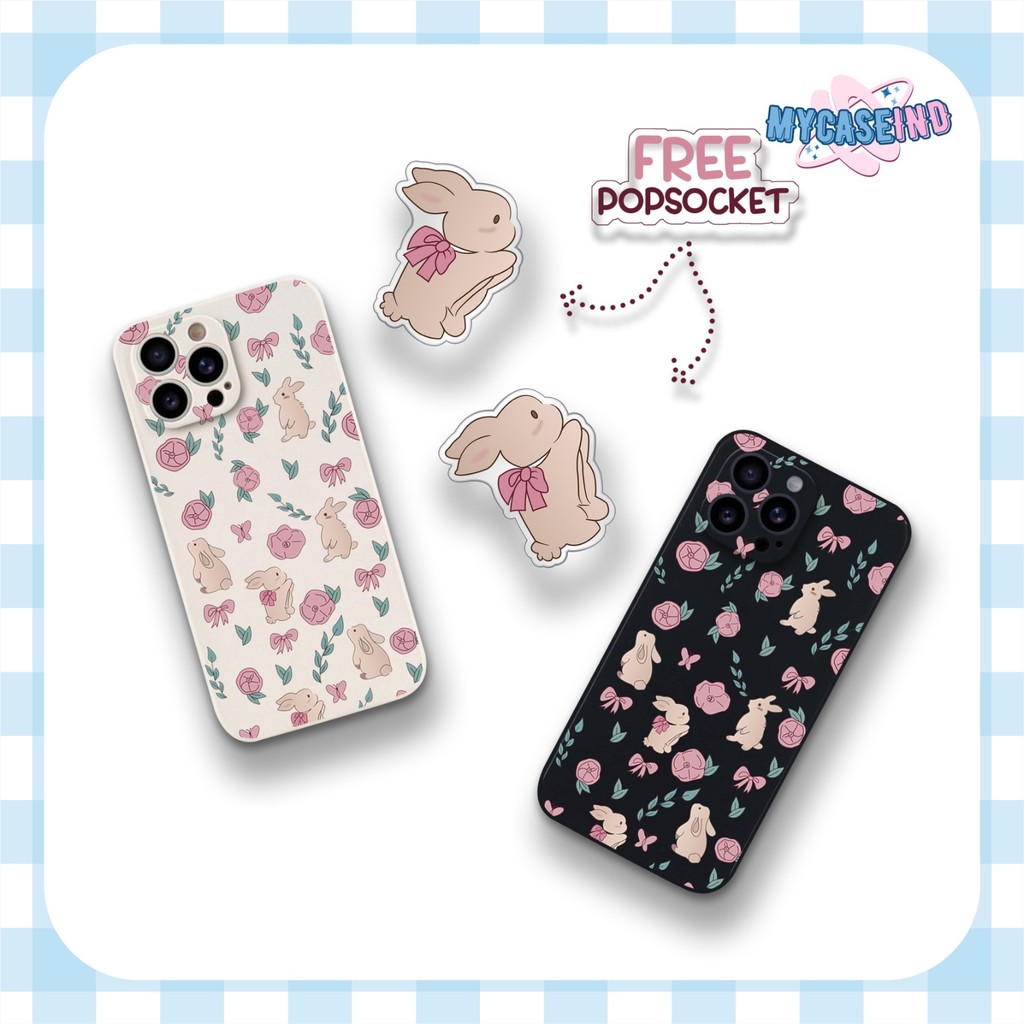 [1 ชุด] 2IN1 PRINTING LENS PROTECTOR RABBIT case samsung a15 a24 a05 a05s a34 a54 a14 a04e A13 5G A0