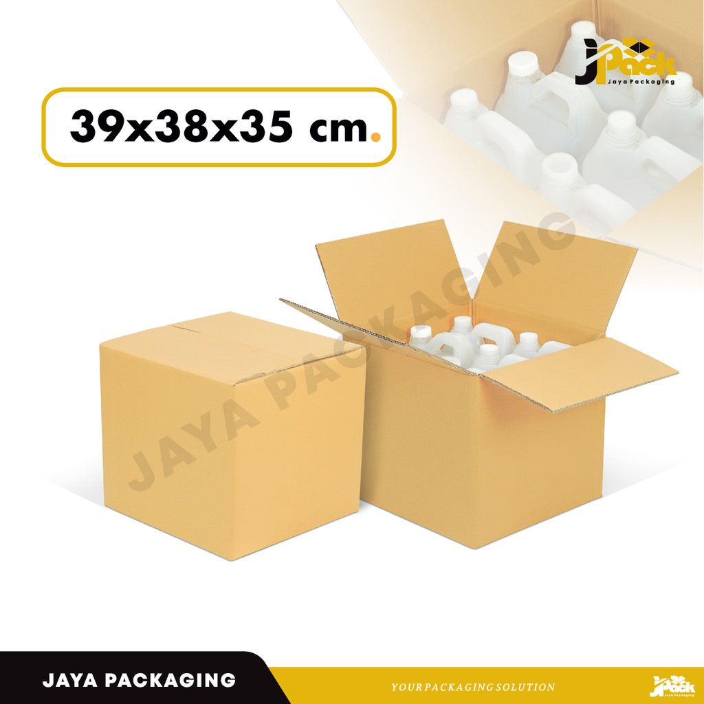 กล่อง 39X38X35 (6X5 L Jerry Can) กระดาษแข็ง/บรรจุ/แพ็ค/กล่อง/ผนังคู่/ปกติ/A1/สูง 10/สูง35