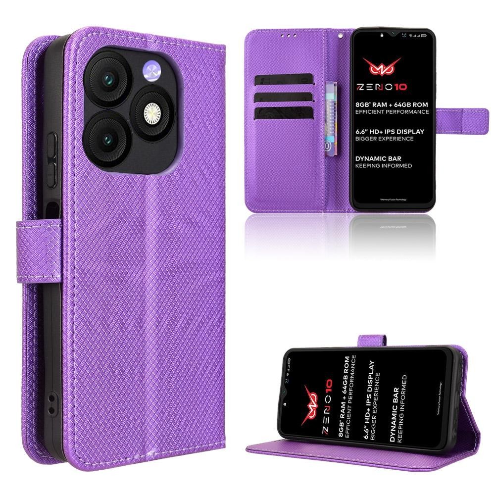 For itel Zeno 10 กรณี PU หนังกระเป๋าสตางค์สําหรับ itel Zeno 10 Zeno10 A667LP กรณีผู้ถือ