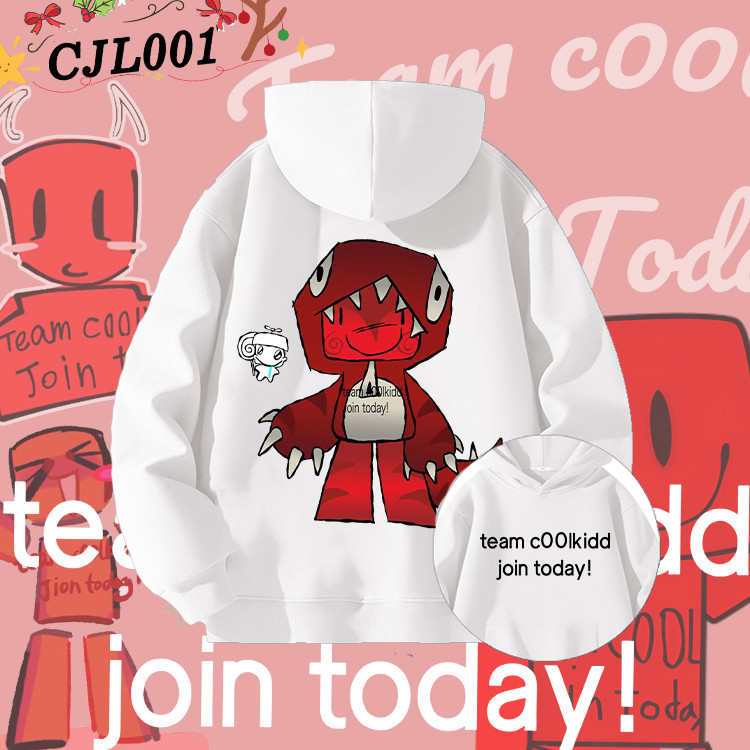 ใหม่ เสื้อกันหนาวเด็ก Baju Team c00lkidd Join Today, Roblox, Hacker, Forsaken, Gamer Apparel, for Gamers children's hoodie#03