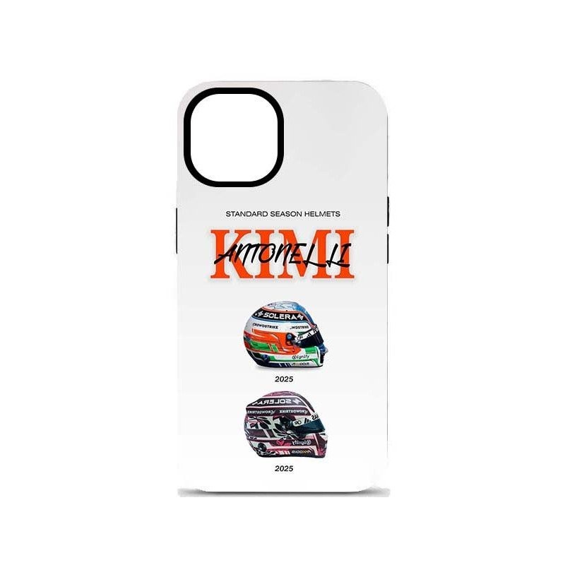 เคสโทรศัพท์ที่เข้ากันได้กับ iPhone KIMI ANTONELLI 2025 หมวกกันน็อคสำหรับ iPhone 16 Plus/15/14/13/12/