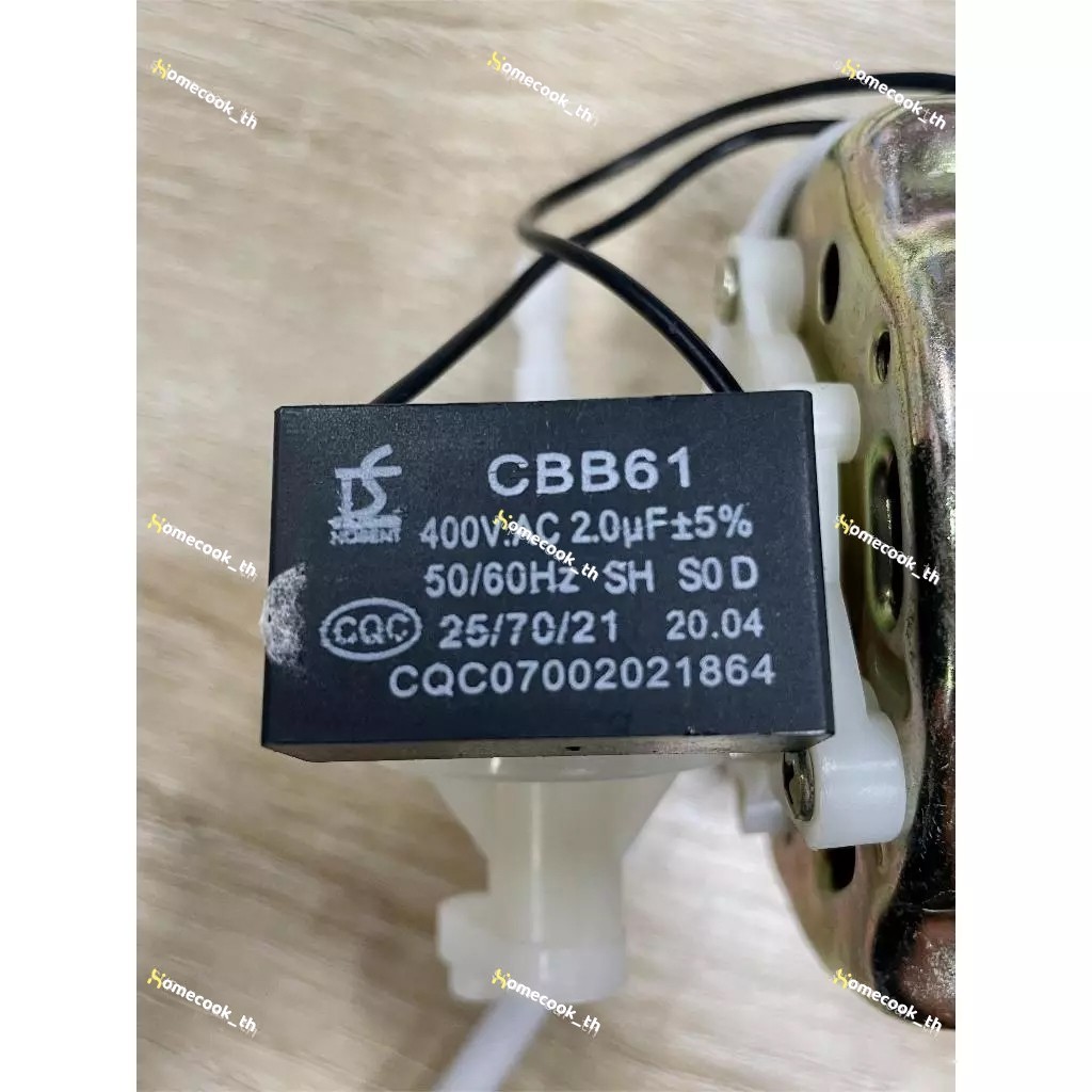 มอเตอร์พัดลม16 นิ้ว  ทองแดงแท้ แถม คาปาซิเตอร์ แกนคอ ปุ่มดึงส่าย ตัวล็อคใบพัดลม - รูปที่ 2