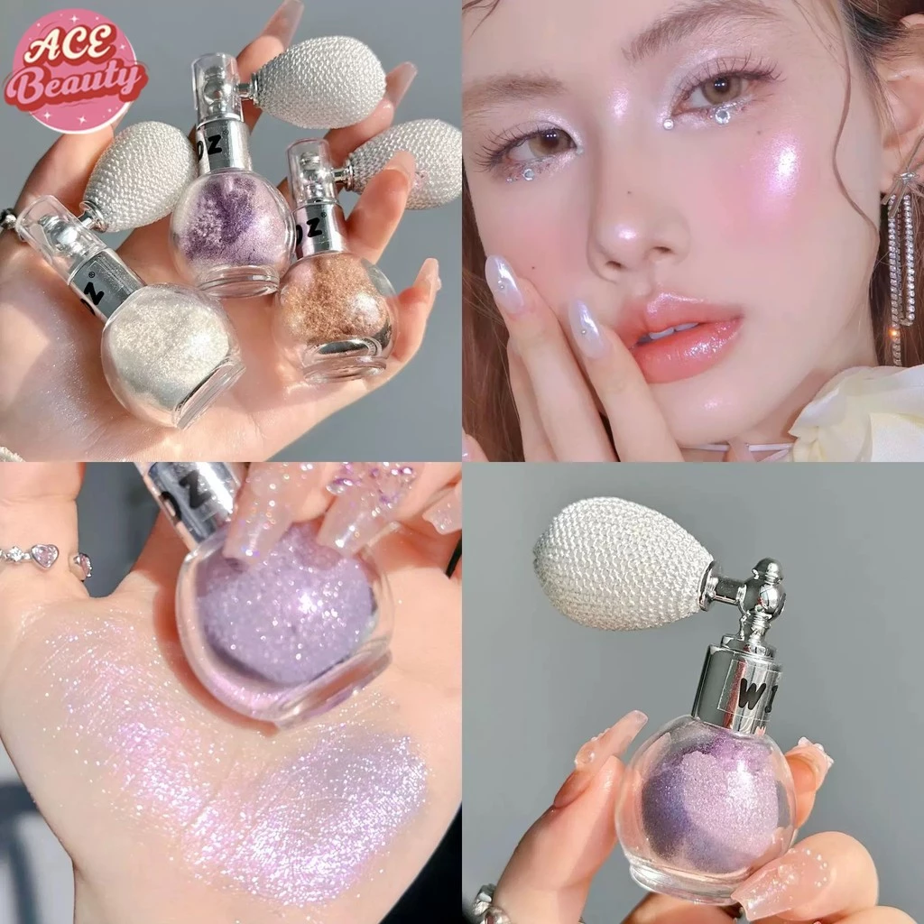 【Hillee ของแท้】Fragrance Loose Powder สเปรย์กลิตเตอร์ สเปรย์ผิวหน้าและผิวกาย แป้งกลิตเตอร์สําหรับการตั้งค่าแต่งหน้า