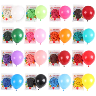 ลูกโป่งสีด้าน 5นิ้ว 10 นิ้ว 12 นิ้ว (แพ็ค 10 ใบ/ 50 ใบ) ลูกโป่งเนื้อสีด้าน พร้อมส่งในไทย