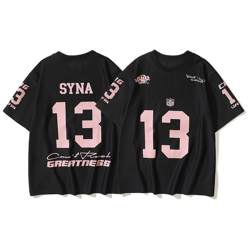 เสื้อเจอร์ซีย์แขนสั้นสำหรับผู้ชายและผู้หญิง ขนาดบวก13 ไทย รักบี้ บาสเกตบอล แห้งเร็ว ระบายอากาศ ปี2025