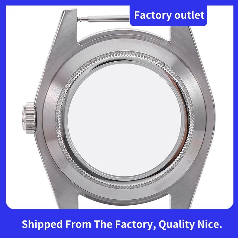 39 มม.สแตนเลสสตีลขัดเงา Sapphire Glass Fit NH35/NH35A NH36/NH35A การเคลื่อนไหว,โปร่งใสปกหลัง