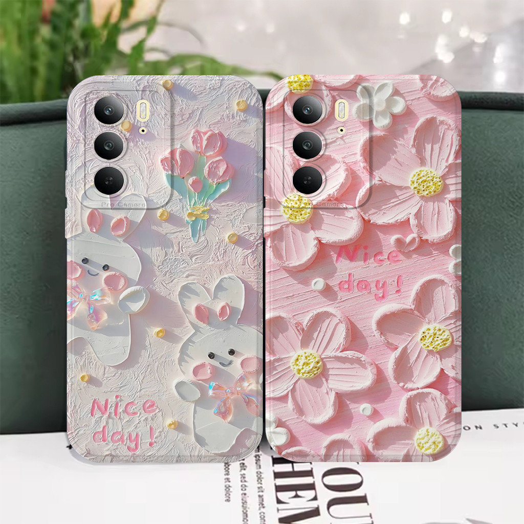 Realme C75 4G 2024 C75x 2024 C65 4G 2024 - Softcase - M4rble Motif - เคสแฟชั่น - เคสแบบยืดหยุ่น
