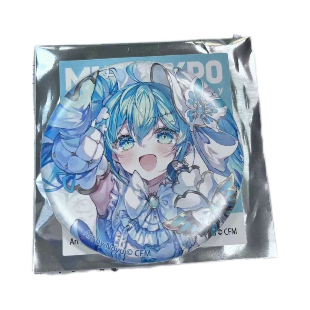 Miku Hatsune Miku expo10th Anniversary Grain Silver Onion แถบสะท้อนแสง Chirp ป้ายการ์ตูนน่ารักสองมิต