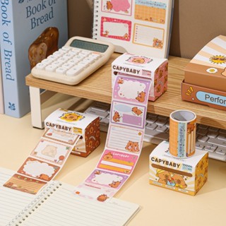 Ossayi Kawaii KAPIBARA ดึงออก Sticky Notes Self-Stick Memo P…