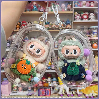 พร้อมส่ง🔥ลาบูบู รุ่นที่ 3 กระเป๋าเก็บตุ๊กตา กล่องเก็บตุ๊กตากลางแจ้ง กล่องเก็บตุ๊กตา PVC ใส กันฝุ่น สําหรับห้อยตุ๊กตา