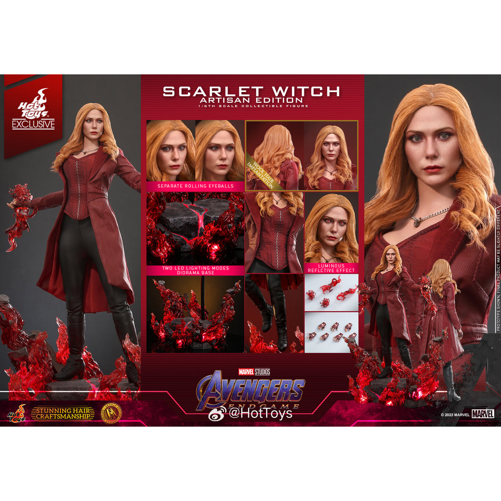 HotToys HT DX35 DX36AE เวอร์ชันปลูกผมแม่มดแดง Reunion 4 Endgame