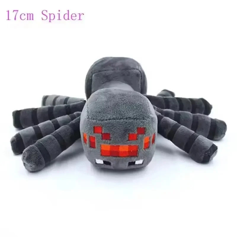 miniso Minecraft MC Plush Toys Spider Enderman Wolf Pig Ocelot Stuffed Animals Soft Doll Gift for Ki