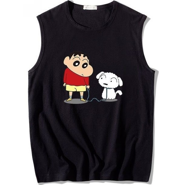 NEW แขนกุดลายชินจัง เสื้อแขนกุดชายหญิง OP-1138