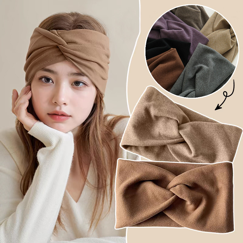 คลาสสิกสีทึบผ้าคาดศีรษะยืดหยุ่นข้ามกว้าง ชม. วงการบิน ผู้หญิงล้างหน้า ยางรัดผม