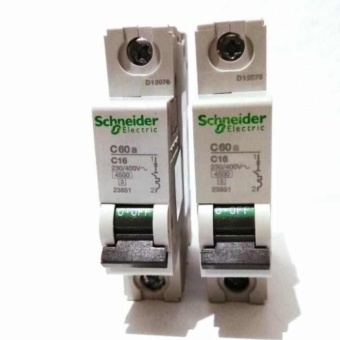Mcb c60n c60a 1p 6a 10a 16a 20a Schneider - 6A