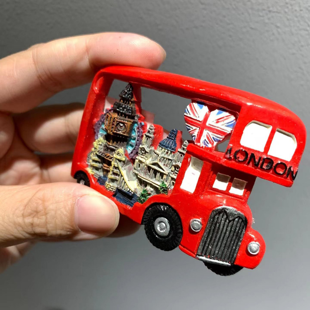 คุณภาพสูงอังกฤษน่ารักตู้เย็นแม่เหล็กสามมิติทหารอังกฤษโทรศัพท์ ติ้ง สุนัขอังกฤษเดินทางคอลเลกชันของขวัญรี - รูปที่ 4