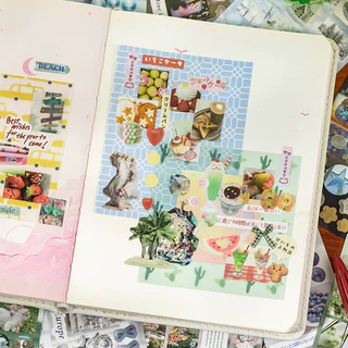 QOUZMO 20ชิ้น/แพ็คVINTAGEสําเฆี่ยนบันทึกภาพตัดปะสติกเกอร์หนังสือ[ทันทีแฟลชกรอบSeries]อุปกรณ์สมุดภาพDIYไดอารี่Decoสติกเกอร์เครื่องเขียน