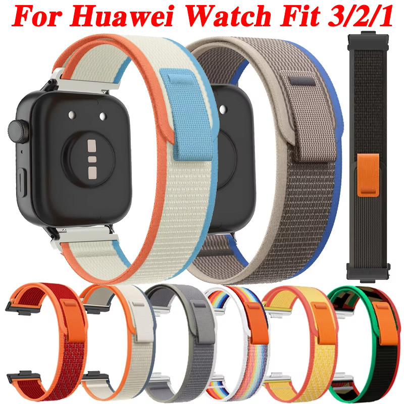 สายรัดไนลอนสําหรับ Huawei Watch Fit 4 pro /4/3 /2 สร้อยข้อมือกีฬา Watchband Smartwatch Elastic Correas ราคา ถูกที่สุด ดีลบีเคเค แกลเลอรีภาพที่ 2