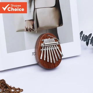 8 คีย์ kalimba มินินิ้วหัวแม่มือเปียโนอะคูสติกเปียโนนิ้วเครื่องดนตรี Sapele ไม้