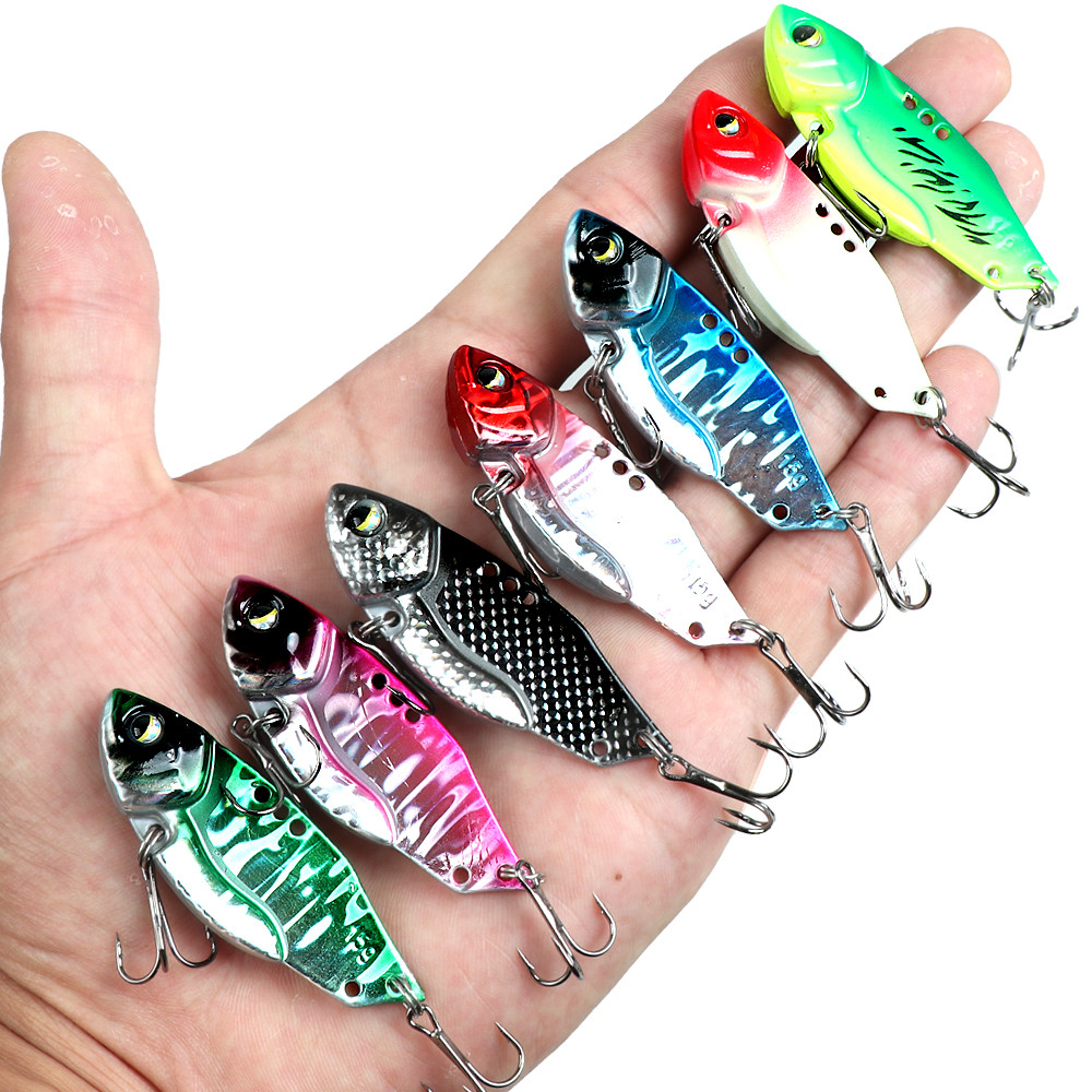 ตกปลา VIB Lure 5g/7g/10g/15g โลหะ Spinner Crankbait Swimbait สําหรับน้ําจืดน้ําเค็ม Casting Jigging - รูปที่ 2