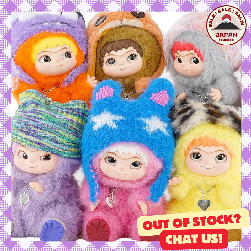 Hasi Top In WAKUKU Rose, 1 Pack in Box, Trading Mascot Series FUZZY TRENDY FUN PARTY Plush Toy.