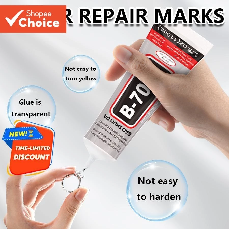 One Piece B7000 ADHESIVE GLUE 110ml กาวซิลิโคนยางอเนกประสงค์สําหรับหน้าจอโทรศัพท์และงานฝีมือ DIY