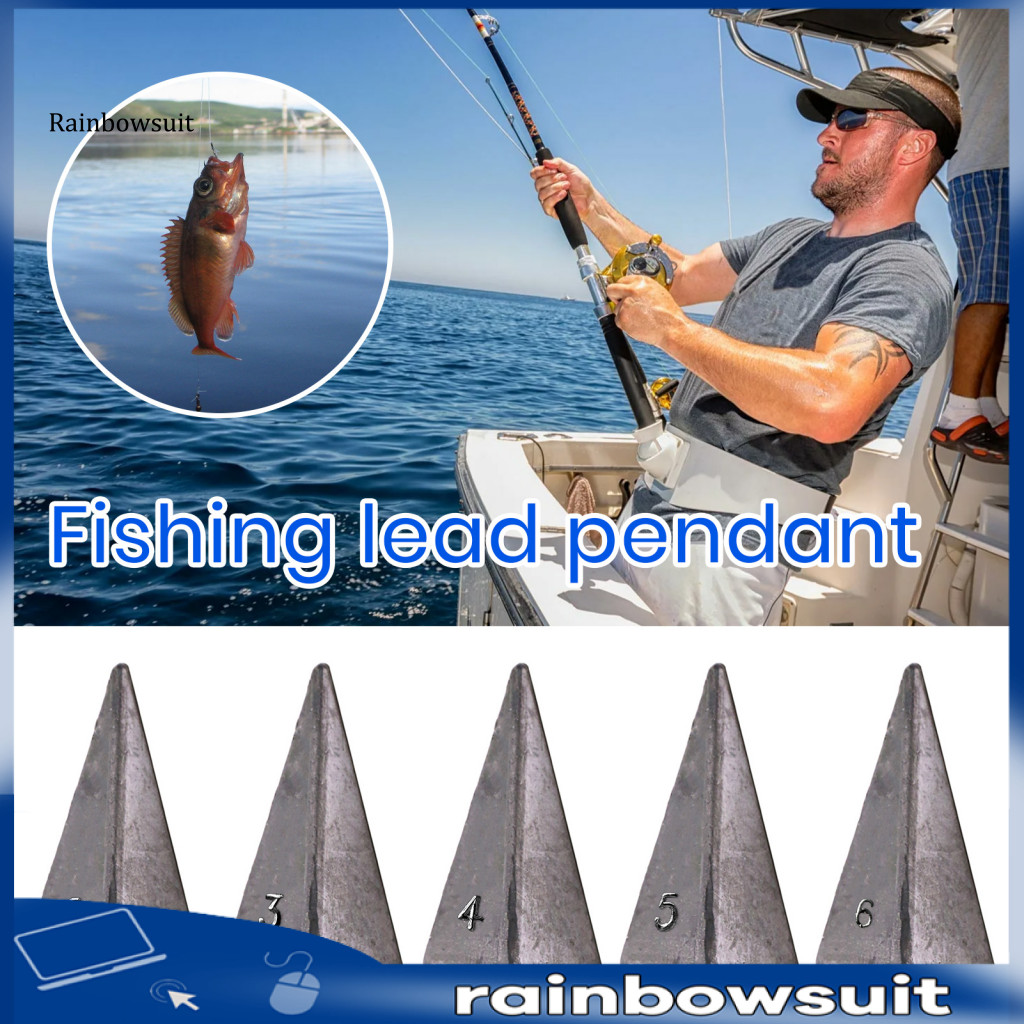 [RB] Saltwalter Fishing Weights พีระมิดสามเหลี่ยม Sinker 2-6oz สำหรับน้ำเค็ม และ Surf Fishing Gear ผู้ซื้อเอเชียตะวันออกเฉียงใต้