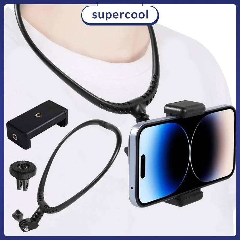 สายคล้องโทรศัพท์มือถือ ที่วางกล้อง GoPro ที่วางโทรศัพท์มือถือ สายคล้องคอ แขวนหน้าอก ถ่าย vlog มุมมองบุคคลที่หนึ่ง thumbnail 3