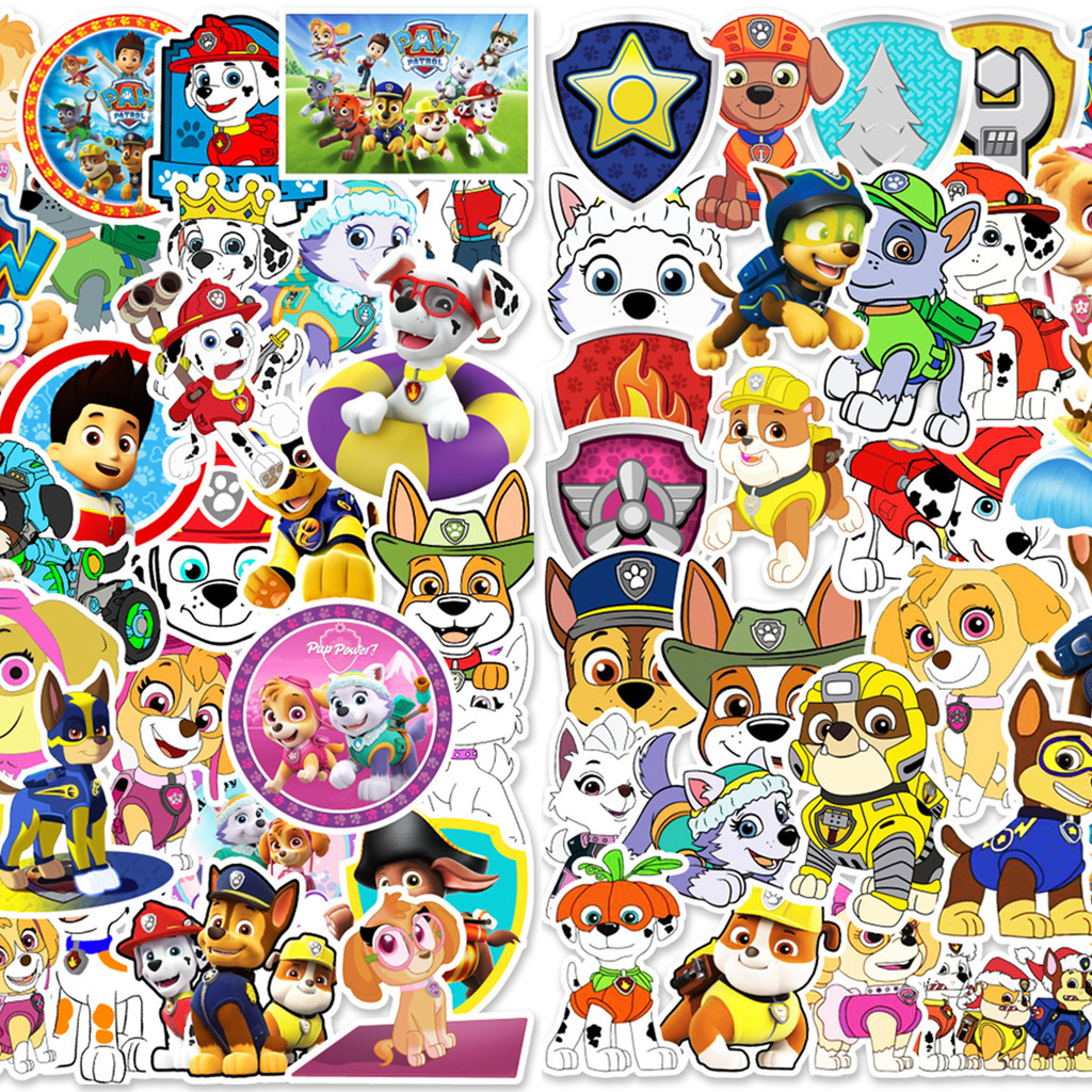 💥พร้อมส่ง💥พาวพาโทรล PAW Patrol INS sticker สติกเกอร์กันน้ำรูปแบบที่แตกต่างกัน Kids 50ชิ้น