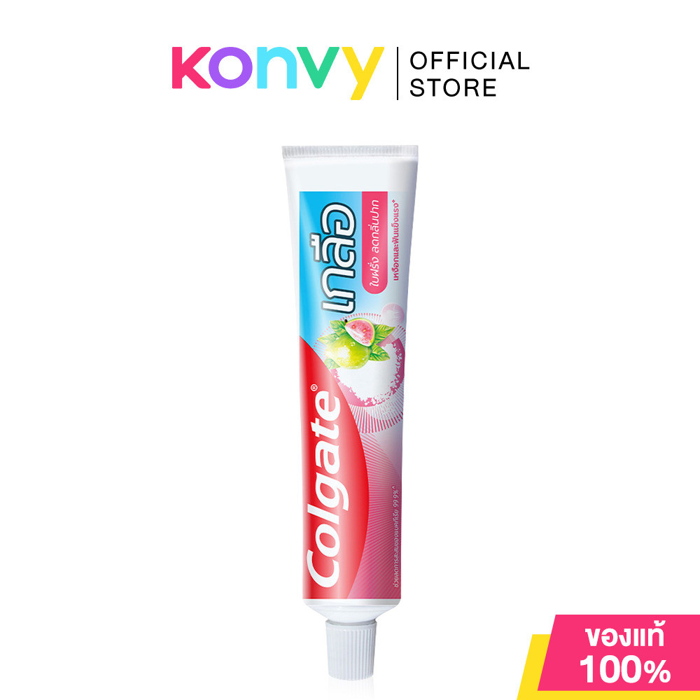 Colgate Toothpaste Salt Guava Leaf 150g คอลเกต ยาสีฟันสูตรเกลือใบฝรั่ง.