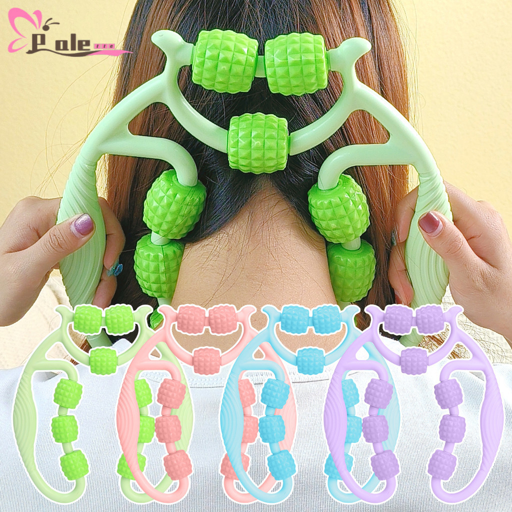 [BZ]ลูกกลิ้งนวด EVA+PP 9-Node 1/2 ชิ้น | เครื่องมือบรรเทาอาการปวดกล้ามเนื้ออเนกประสงค์สําหรับขา/คอ/แ