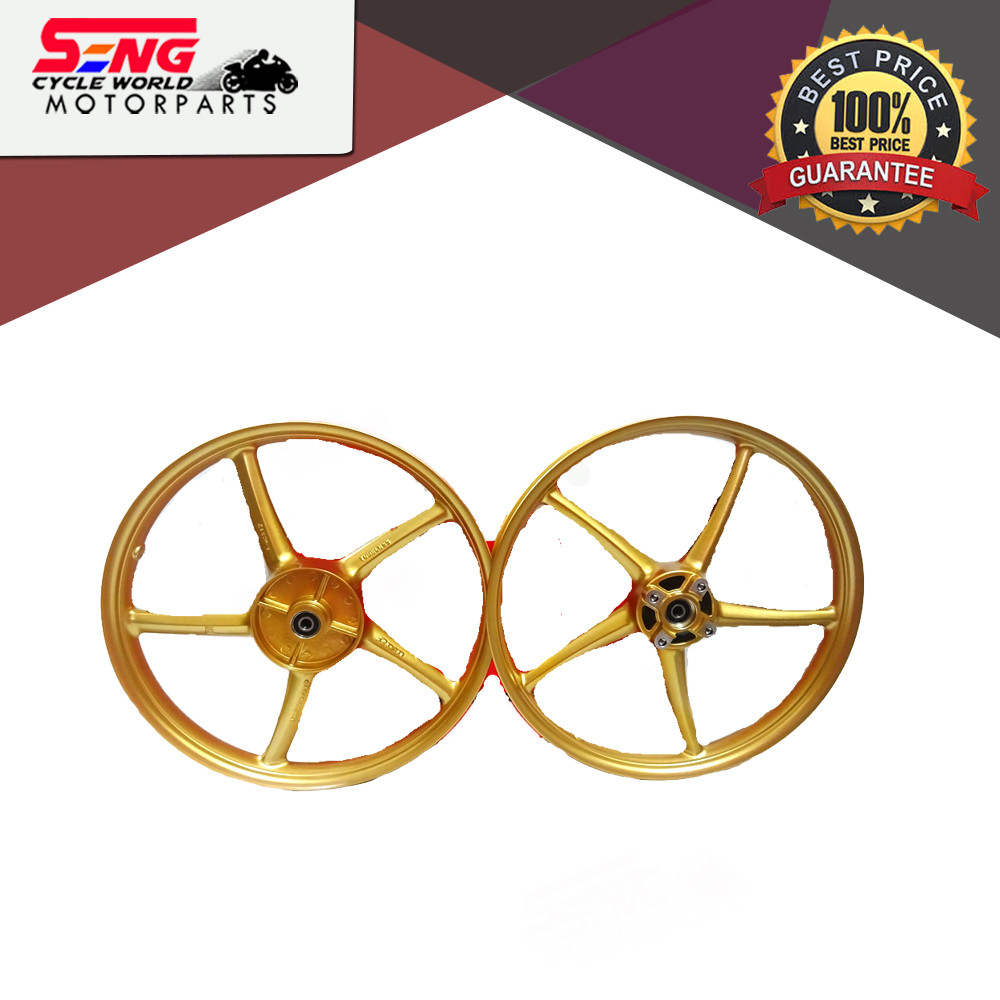WAVE110/ DASH SPORT RIM SET-140/140x17-SP522-GOLD