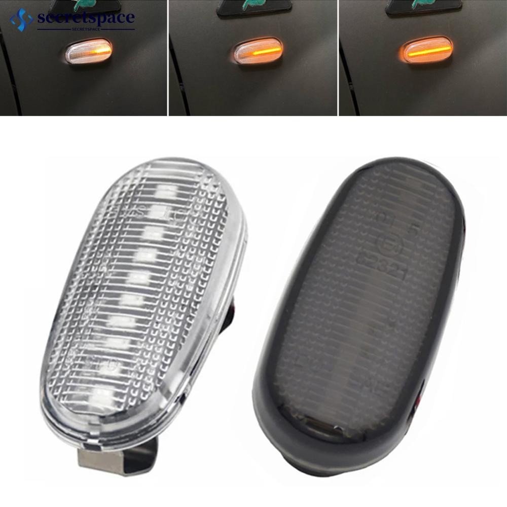 SECRETSPACE 2 ชิ้นรถแบบไดนามิก LED Side Marker ไฟ Arrow ไฟเลี้ยวกระพริบไฟกระพริบสําหรับ Alfa Romeo M