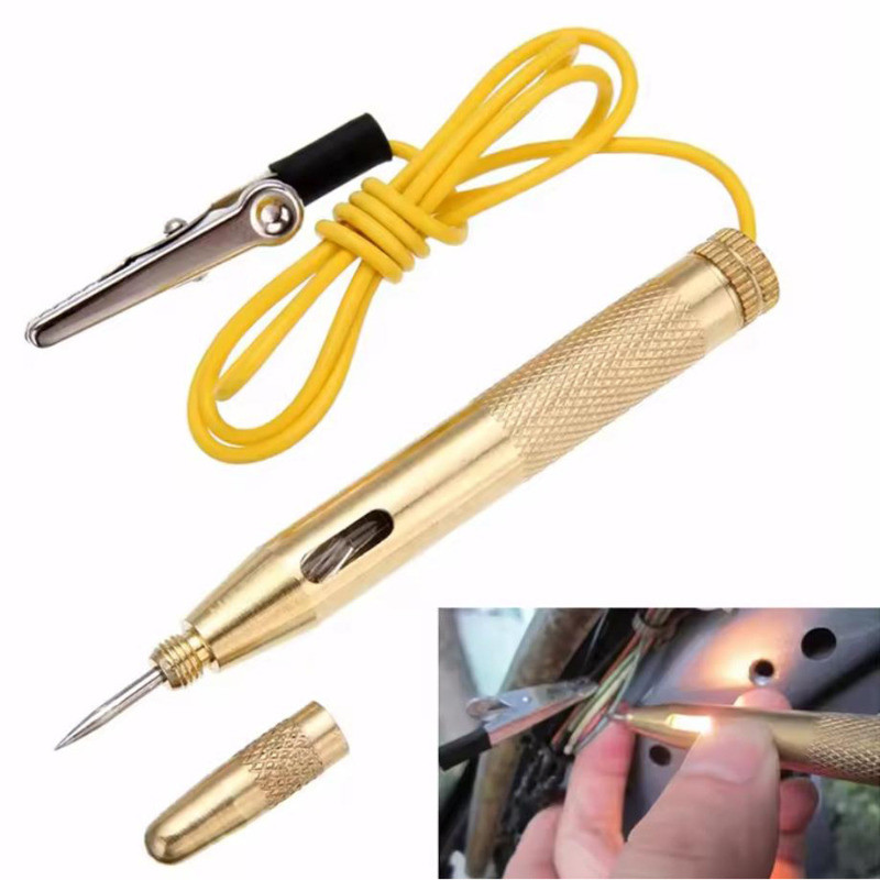 Auto Car Light Circuit Tester ปากกาทดสอบแรงดันไฟฟ้าเครื่องทดสอบเครื่องตรวจจับแสงทดสอบ 12 V 24 V 6 V ไฟทดสอบสําหรับรถจักรยานยนต์รถบรรทุกเครื่องทดสอบวงจรแรงดันไฟฟ้า Test Probe