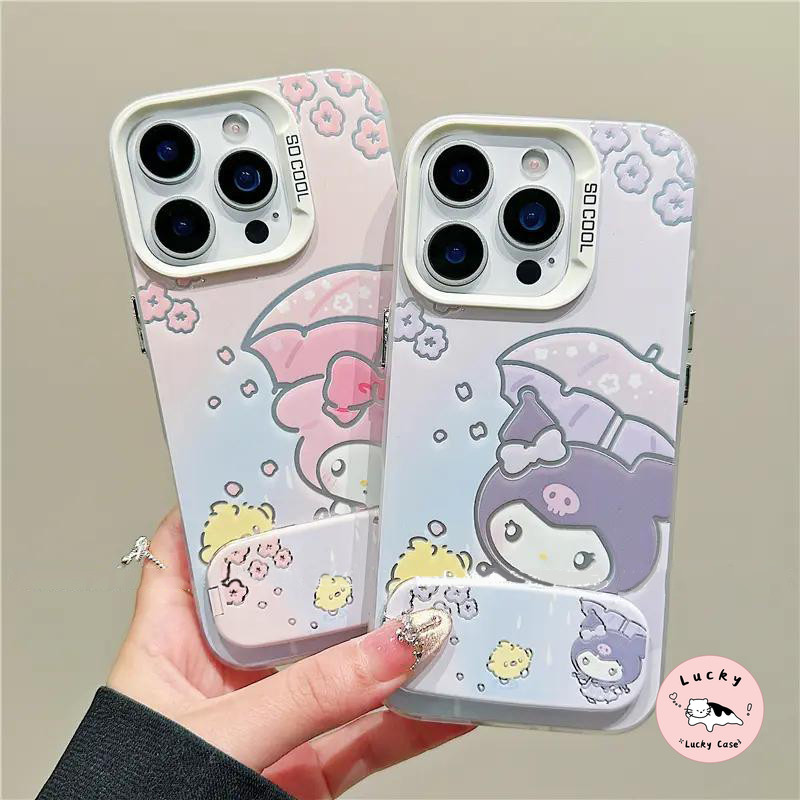 ตัวยึดกระจกเงาเมโลดี้คุโรมิพับได้ เคส OPPO A18 A38 A58 A76 A16 A15 A77 A17 A9 A5 2020 A57 A56 A78 A5s A17K A74 A55 A1K ราคา ถูกที่สุด ดีลบีเคเค