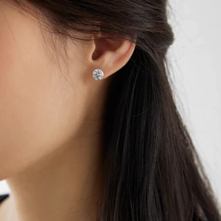 24 ชิ้น/ล็อตผู้หญิง Bling Zircon ต่างหูเจาะหู Studs แฟชั่นอุปกรณ์เสริม
