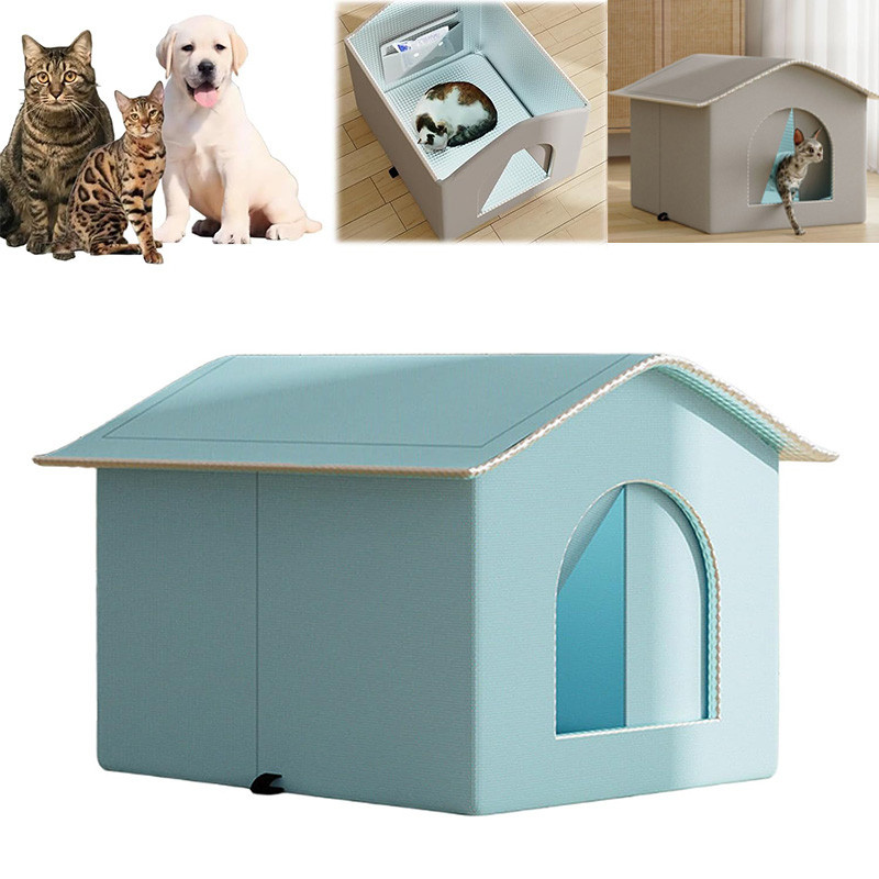 Pet House เครื่องปรับอากาศ,แบบพกพา Cat Air-CONVERting House,Oxford Cloth Portable Cooling Cat Dog Ho