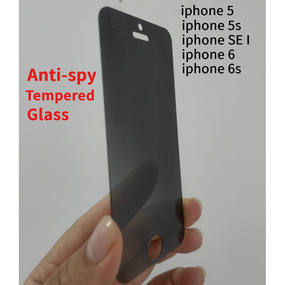 ฟิล์มกระจกนิรภัย Anti-Spy สําหรับ iPhone 5 5S SE 2016 6 6s 7 8 Plus II III ตัวป้องกันหน้าจอความเป็นส