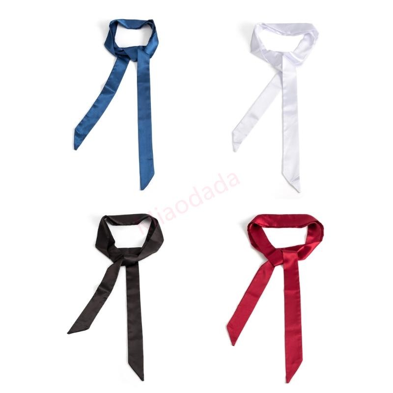 MDD ยางรัดผมริบบิ้นคอหรูหรา สร้อยคอริบบิ้นโซ่คอปรับได้