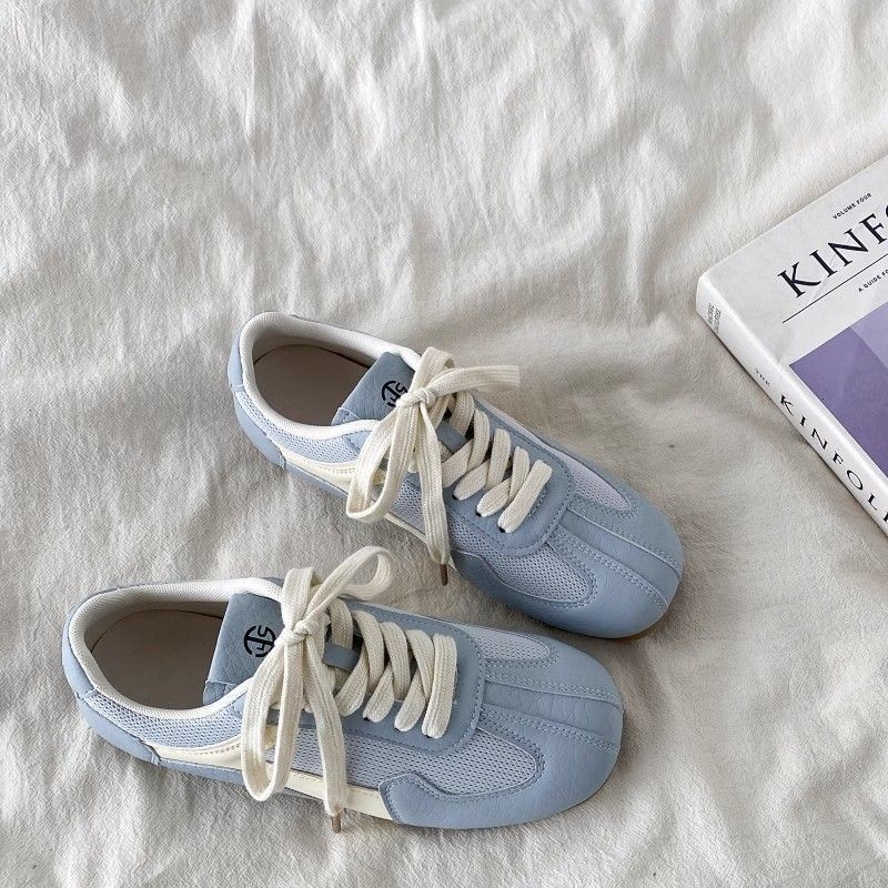 Dopamine Color Mango Toe Casual Shoes Women 2025 Spring Retro Flat Sneakers All-Match Womens Shoes