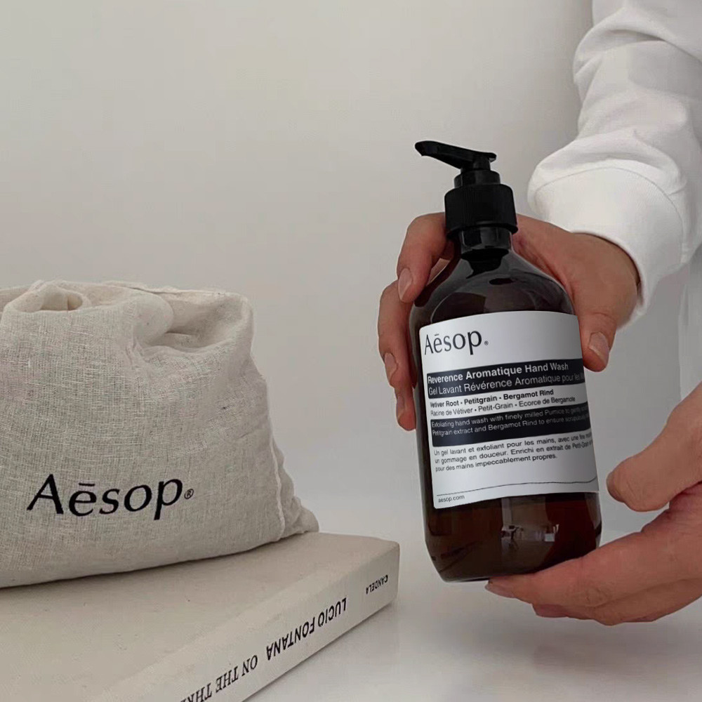 Aesop Reverence Aromatique Hand Wash 500ml ,Exfoliating Botanical Hand Cleanser
