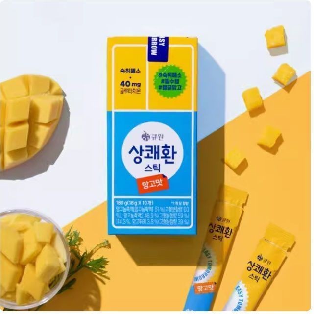 เกาหลีนําเข้า Qone Awakening Kean Jelly ปาร์ตี้ความบันเทิงแบบพกพาบรรเทา Hangover 18g * 10 ชิ้น 6.20