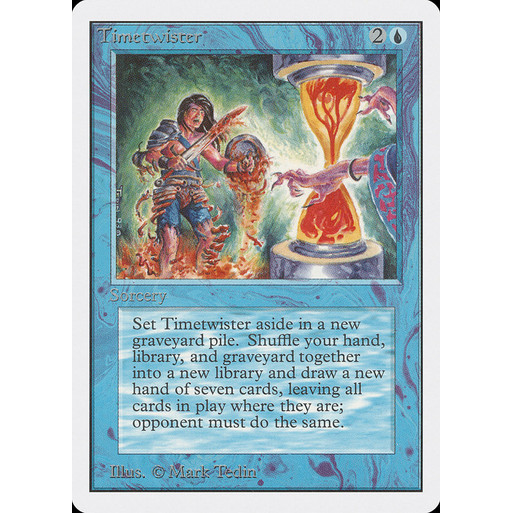 การ์ด EDH PlayTest - Timetwister (สีน้ําเงิน)