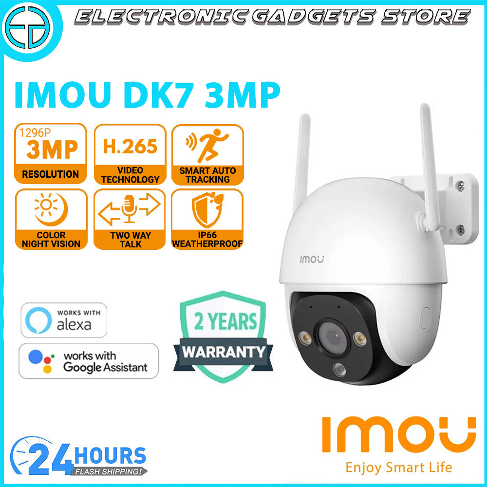 IMOU DK 7 3MP 1296P IP66 สมาร์ทสี Night Vision Motion Detection Two Way Talk DK7 กลางแจ้ง WiFi กล้อง