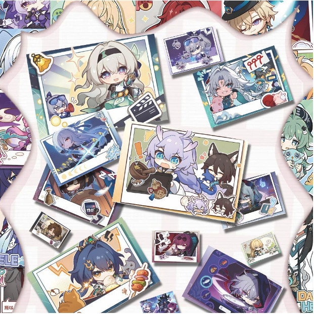 สติ๊กเกอร์ HSR โครงรางดาว Honkai 54 ชิ้น