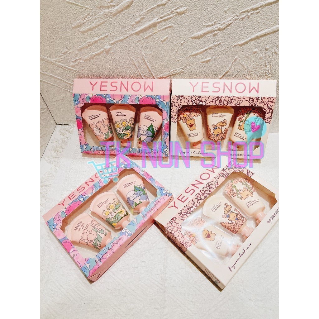 พร้อมส่ง📢📌ครีมทามือน้ำหอม YESNOW fragrance hand cream  ขนาด 40g*3หลอด บำรุงมือ ช่วยปลอบประโลมผิว